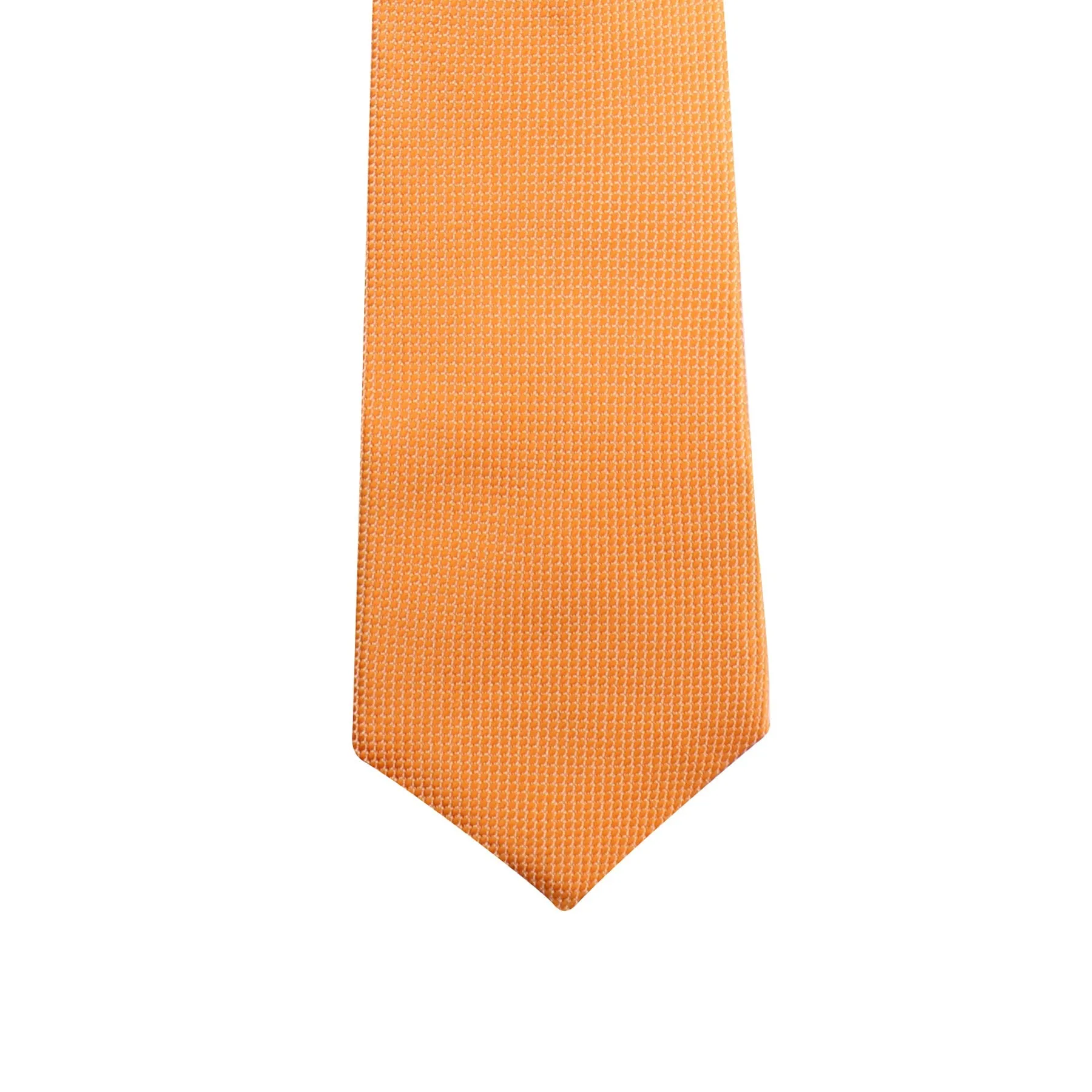 Kovove The Elegant Self Checkered Orange Necktie and Pocket Square Gift Box